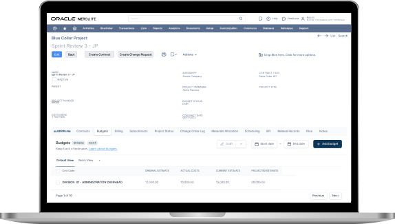 netsuite construction software